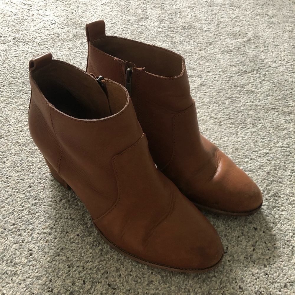 Madewell Brenner Boots in English Saddle Leather